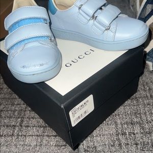 Toddler size 7c gucci shoes authentic do have scuffs on front but otherwise good